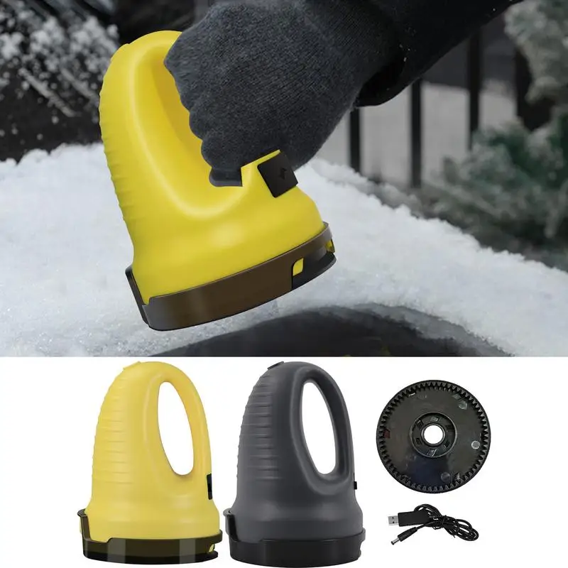 Electric Ice Scraper, 11.1 W Usb Rechargeable Cordless Electric Handheld Ice  Scraper For Ice, Portable Rotating Disc Snow Scraper For Car Snow Removal