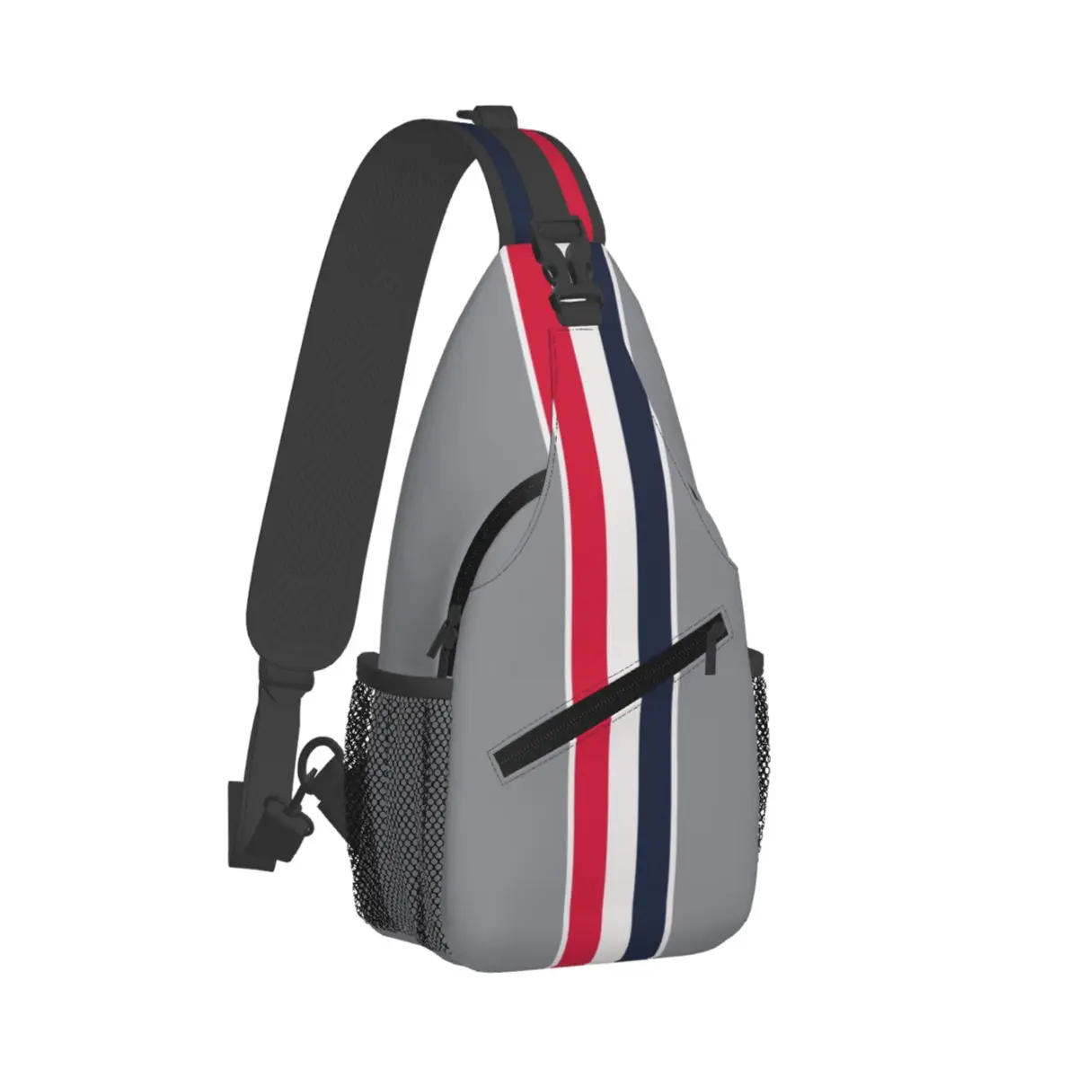 Thom-Stripes Red White Navy TB Sling Chest Bags Crossbody Shoulder Backpack Outdoor Sports Daypacks Fashion Bag 2