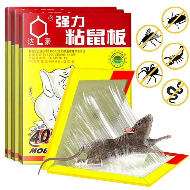 Piège à souris collant non mignon, grand piège à rats, attrape-souris,  panneau de colle, super bain, rejet, 1-20 pièces - AliExpress