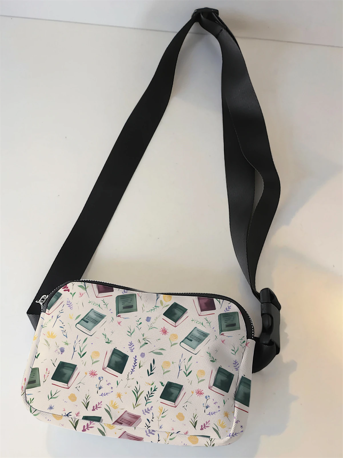 1-piece set, stylish adjustable crossbody bag, neutral sports waist bag, suitable for running