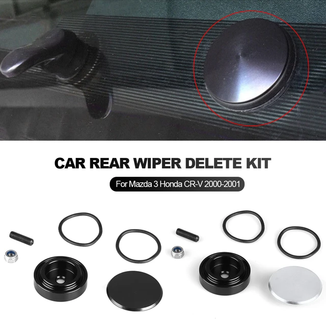 Kit De Suppression D'essuie-glace Arrière De Voiture En Aluminium, Bouchon  Rond Universel Pour Honda Acura Integra Mazda Vw Golf 6, Accessoires De  Voiture - Pare-brise Essuie-glaces - AliExpress