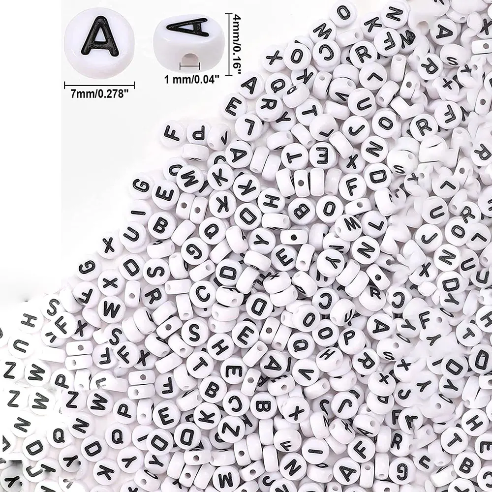 Acrylic Letter Beads Detail