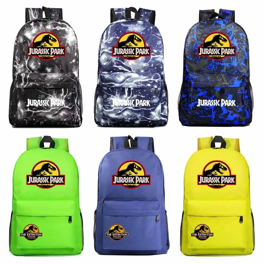 Fashion Dinosaur Jurassic Park World Boy Girl Book School Bag Women Bagpack Teenagers Schoolbags Men Student Backpack 2