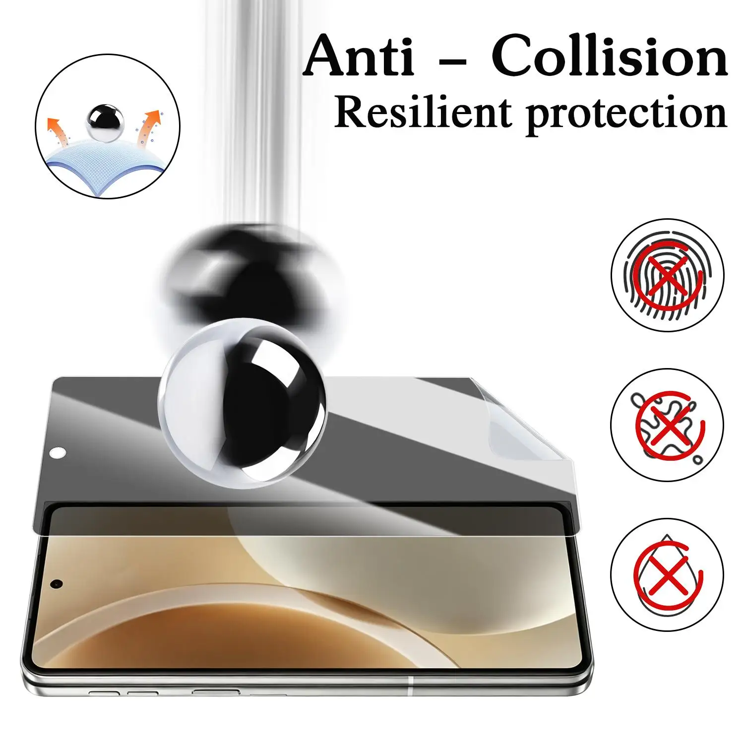 4-in-1 Anti-Spy Hydrogel Privacy Screen Protector Film