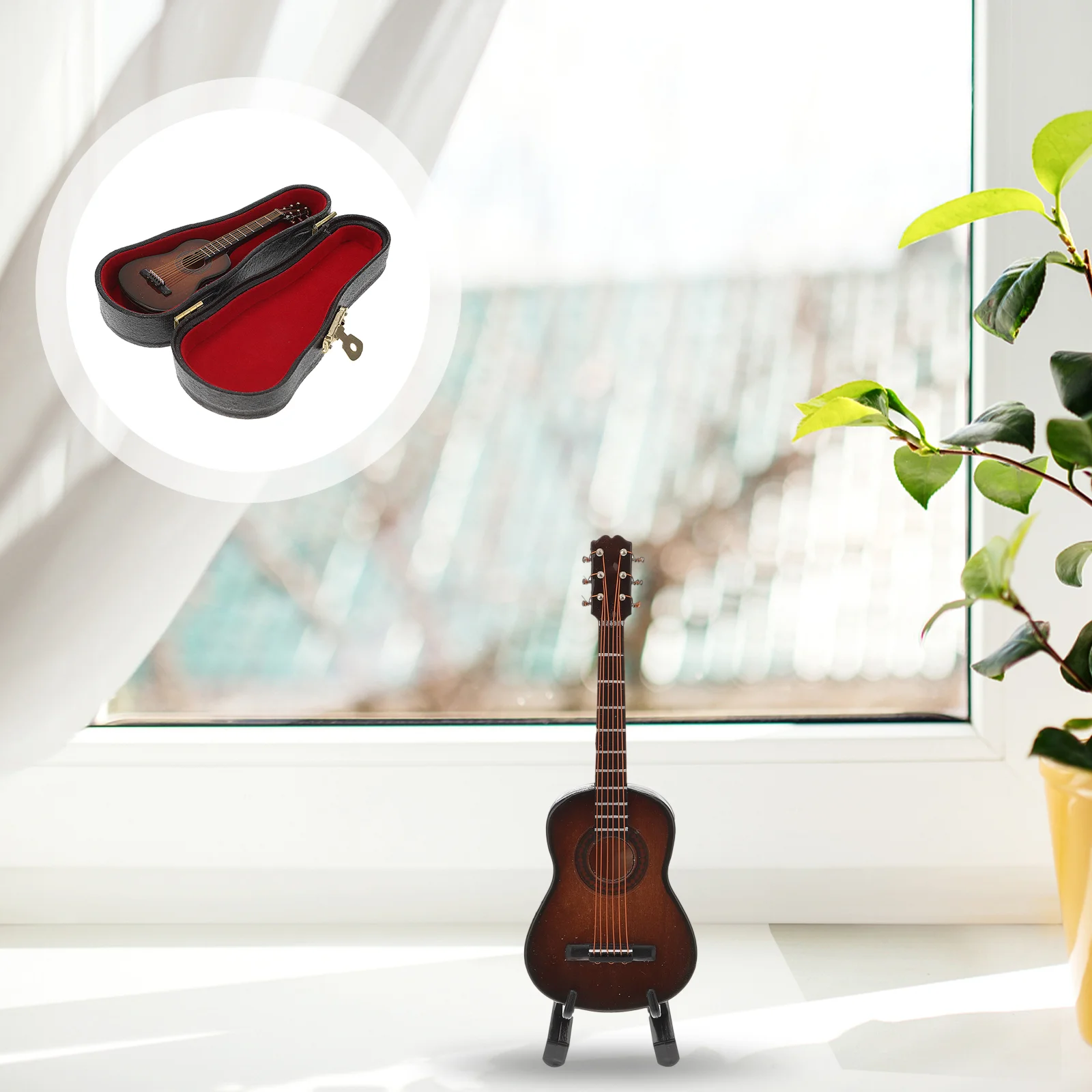 

Guitar Ornaments Miniature Decor Props Model Unique Models House Decoration