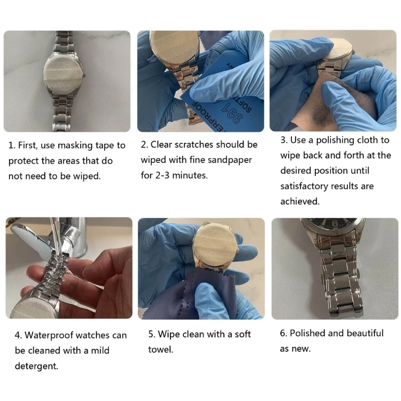 قطعة قماش تلميع الساعات