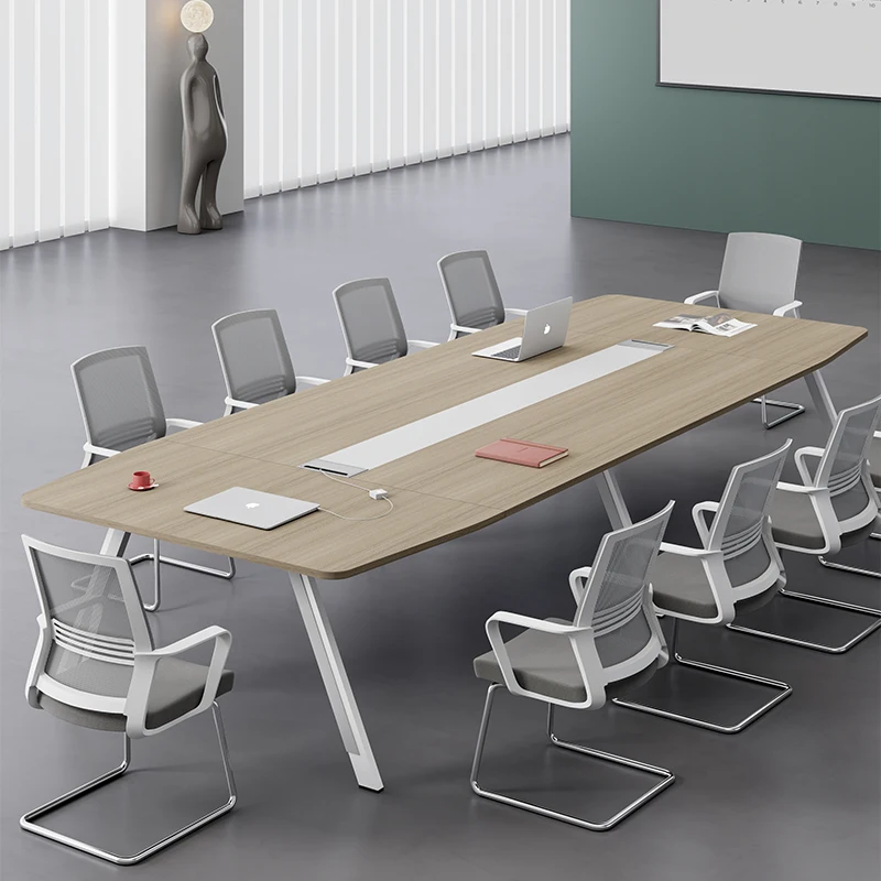 Meeting room table, long table, minimalist modern training table, creative long, large and small negotiation, chair