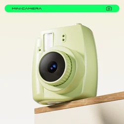 Retro - Style Portable Mini Digital Camera with 1080p Video (Light yellow)