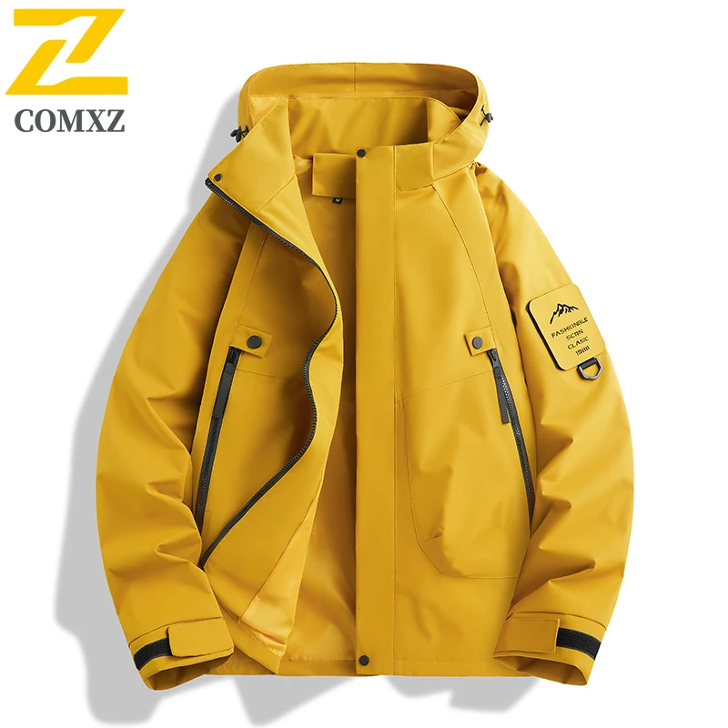 EiAO Windbreaker  Hooded  Waterproof Windproof Outdoor Coat for Hiking Camping Fishing Youth Streetwear Lightweight Rain Jackets