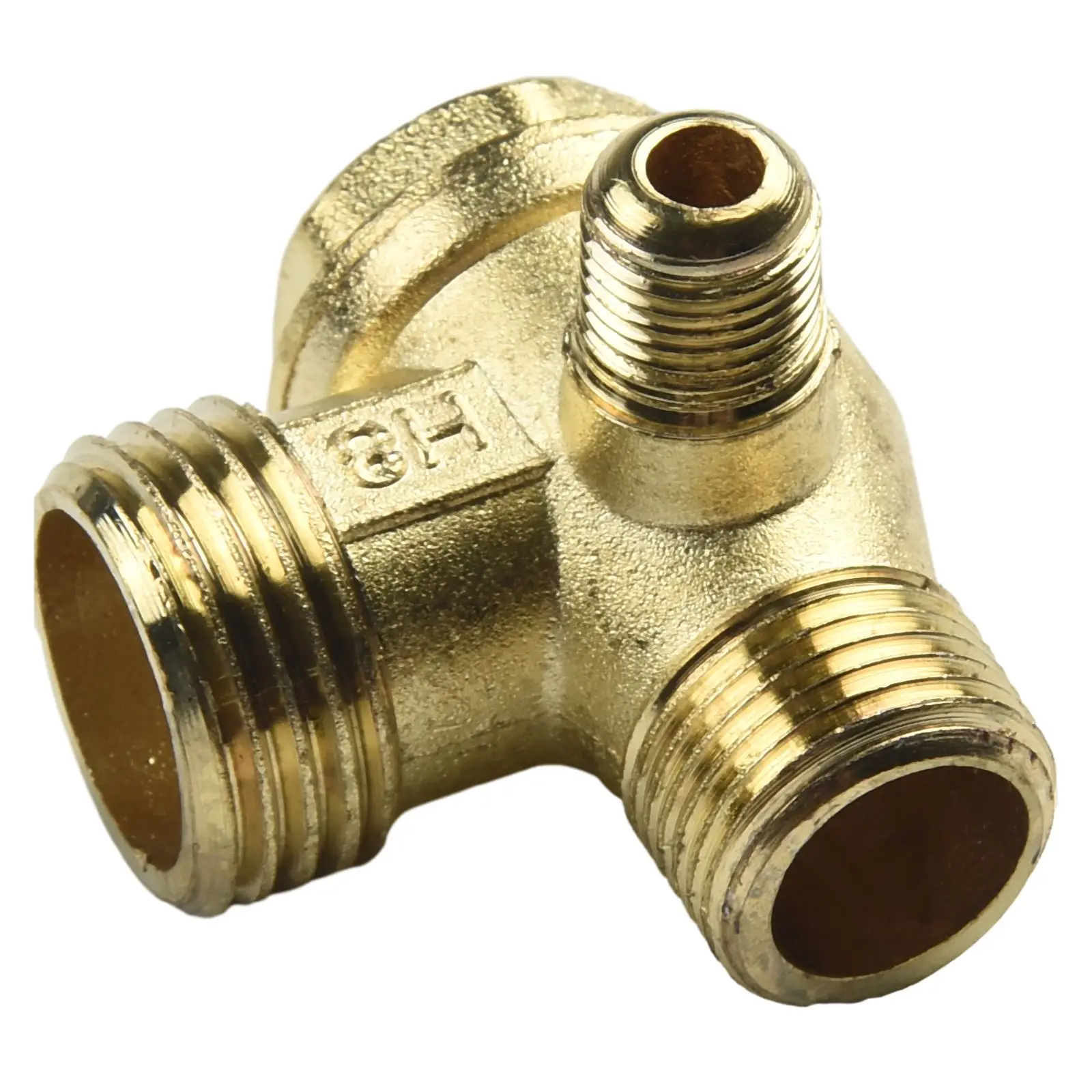 Check Valve Air Compressor Parts Air Compressor Check Valve Oil Pump With 3-Port Zinc Alloy Replacement Part New manual welding of ae4456yhr horizontal check valve for compressor refrigeration unit valve globe valve