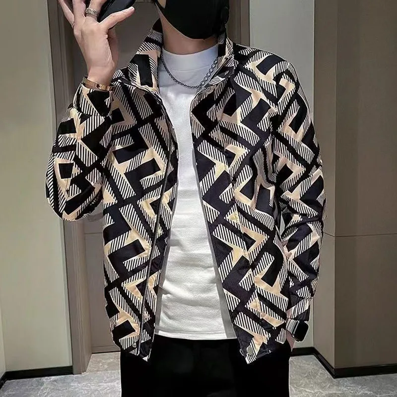 New Spring and Autumn Korean Edition Fashion Brand Standing Collar Pi Shuai Slim Fit Jacket Versatile Casual Style Men's Coat