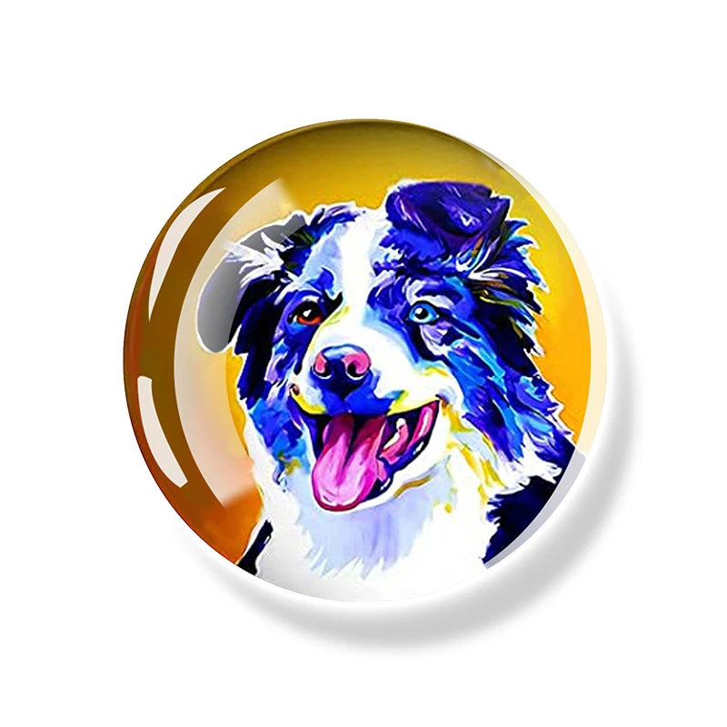 Magneti Frigorifero Con Chihuahua – Simpatici Magnetini In Vetro Con Cane Che Sbircia, 4 Cm, Per Casa E Ufficio - 3