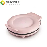 New 2024 Bear Pink Household small double-sided heating pancake pan pancake pan electric pancake stall 1