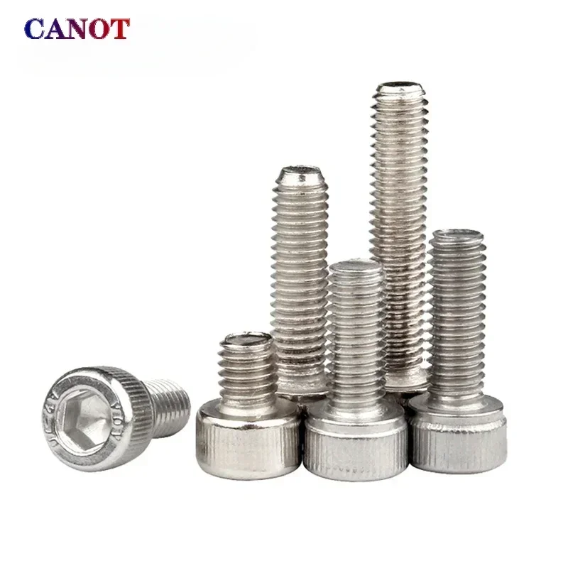 Hexagon hex socket screw Hex Socket Head Screw M3 M4 M5 M6 M8 M1.4M1.6 M2 M2.5 A2 304 Stainless Steel Cap Allen Head Blot Grade 12.9 Black DIN912