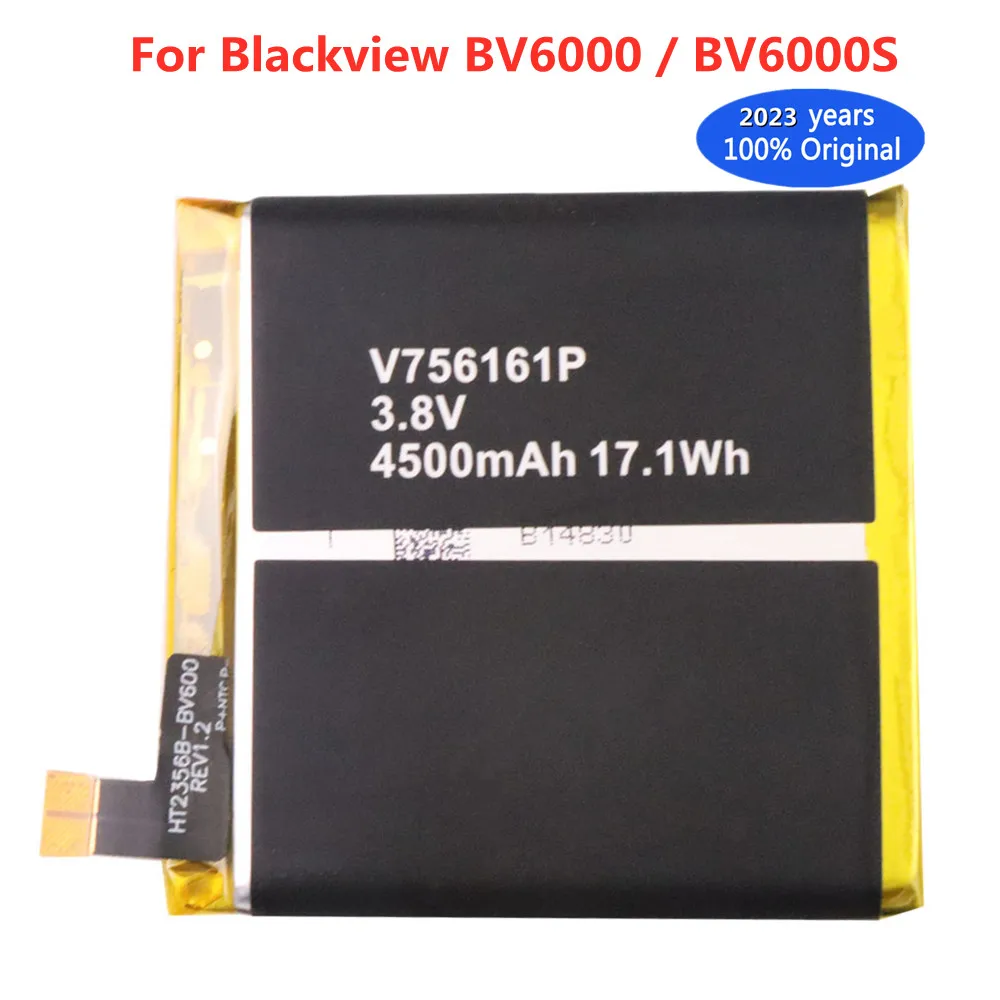 

2023 New Original Battery For Blackview BV6000 BV6000S BV 6000 Smartphone Battery 4500mAh V756161P Rechargable Batteries