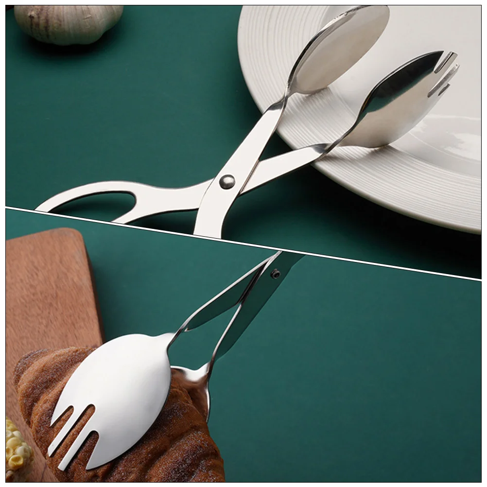 Food Tongs Salad Holder Tongs Tong Serving Chafing Dish Kitchen Scissor Cooking Salad Tong Dinnerware Steak Clamp Scissors Pliers