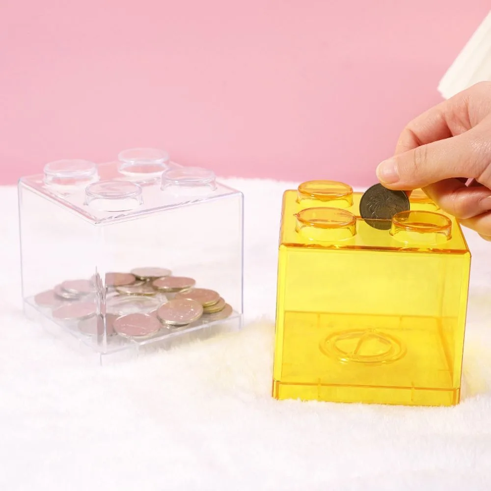 Tirelire brique LEGO transparente | Économisez malin et fun