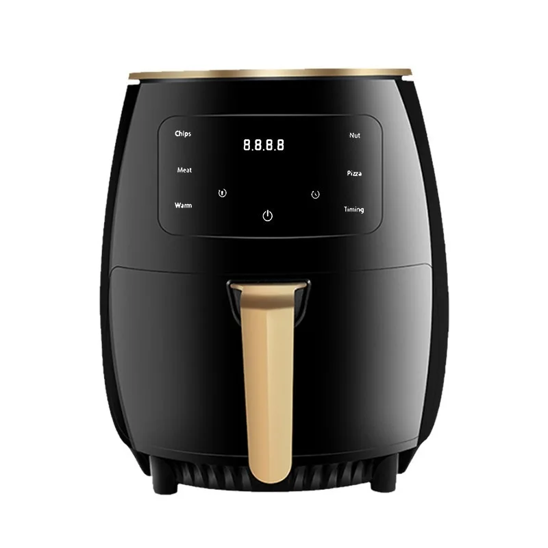 Air Fryer Household 6L Large Capacity Air Fryer Dehydrator Multi-function Electric Fryer 1400W English Menu