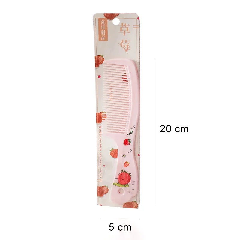 Cute Cartoon Strawberry Mother-kids Hair Brush Comb Baby Anti-static Portable Plastic Hairbrush for Women Bath Health Care Tools