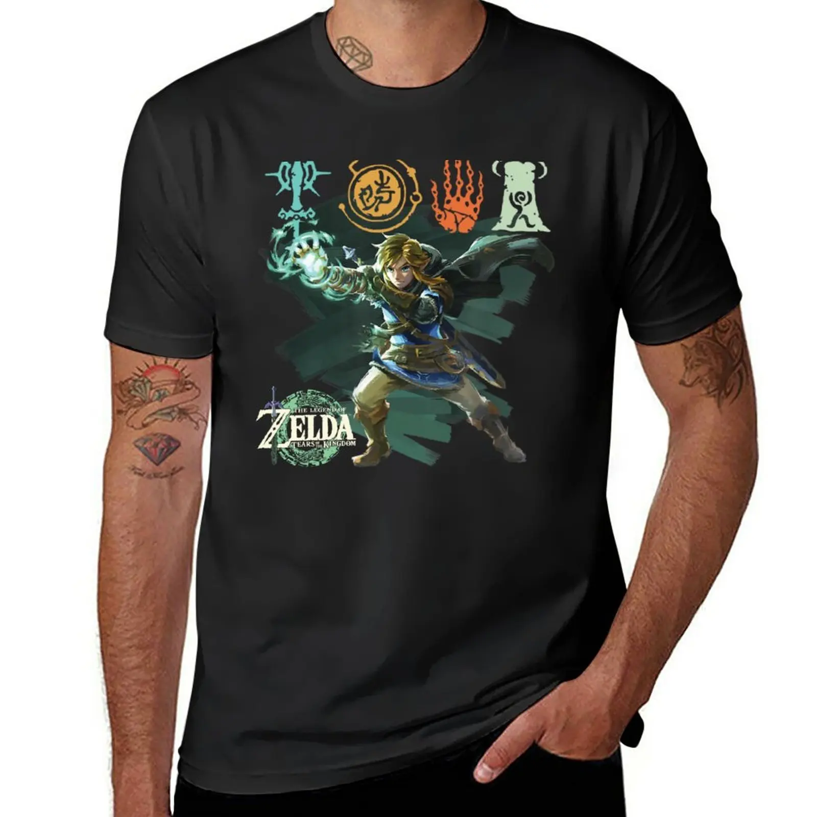 New Fanart - Tears Of The Kingdom T-Shirt Top Magliette Personalizzate Magliette Per Uomo