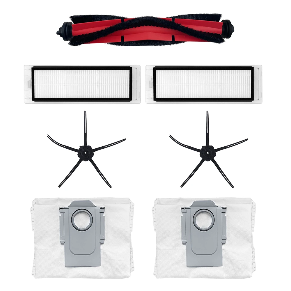 

Основная щетка-1 шт., боковая щетка-2 шт., фильтр НЕРА-2 шт., пылесборник-2 шт., роликовая крышка-1 шт., Сменный Набор для уборки ROBOROCK Q5 Sweeper