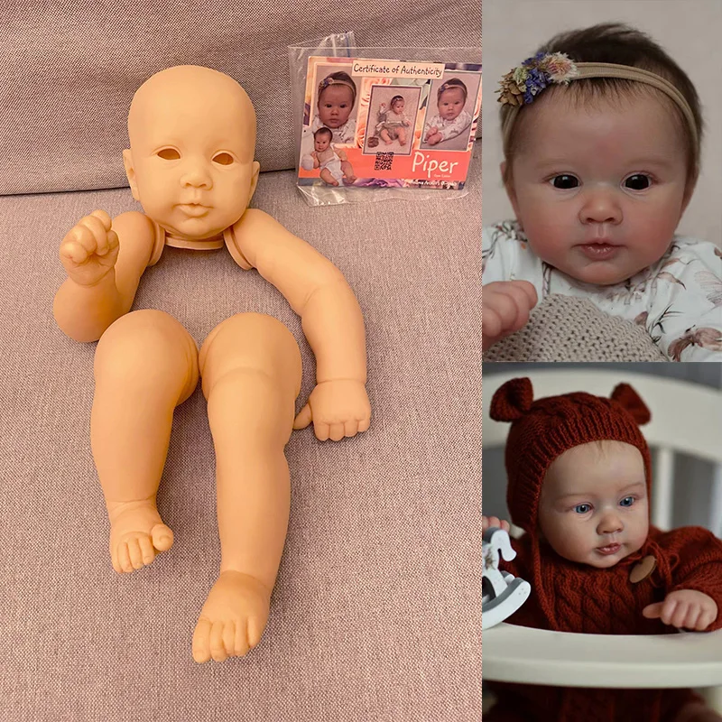 

21''HOT Face Reborn Baby Piper By ANDREA ARCELLO Fresh Color Soft Touch Lifelike Unpainted Kits With COA
