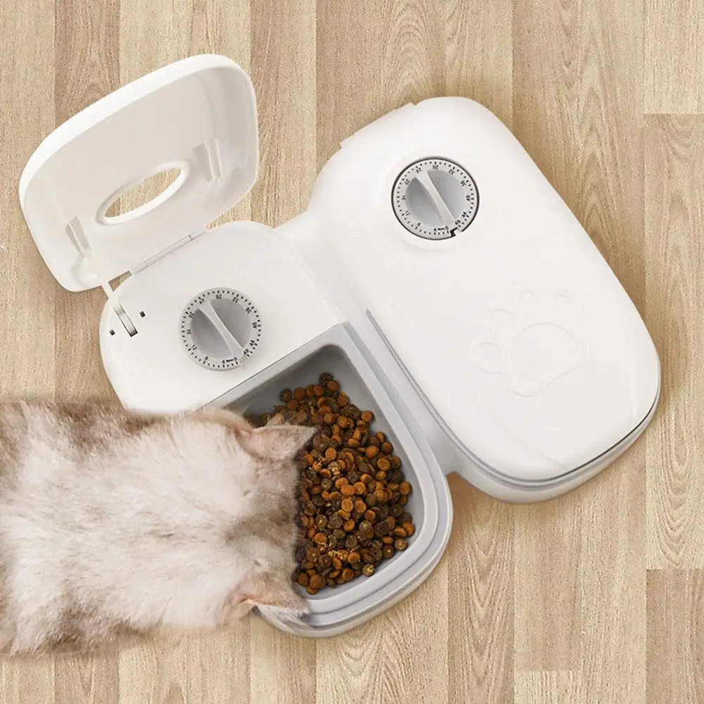 Automatic Feeder For Cats And Dogs With Timer Smart Food Dispenser For Wet Dry Food Dispenser Timer Bowl Pets Feeding Suppl L4X0