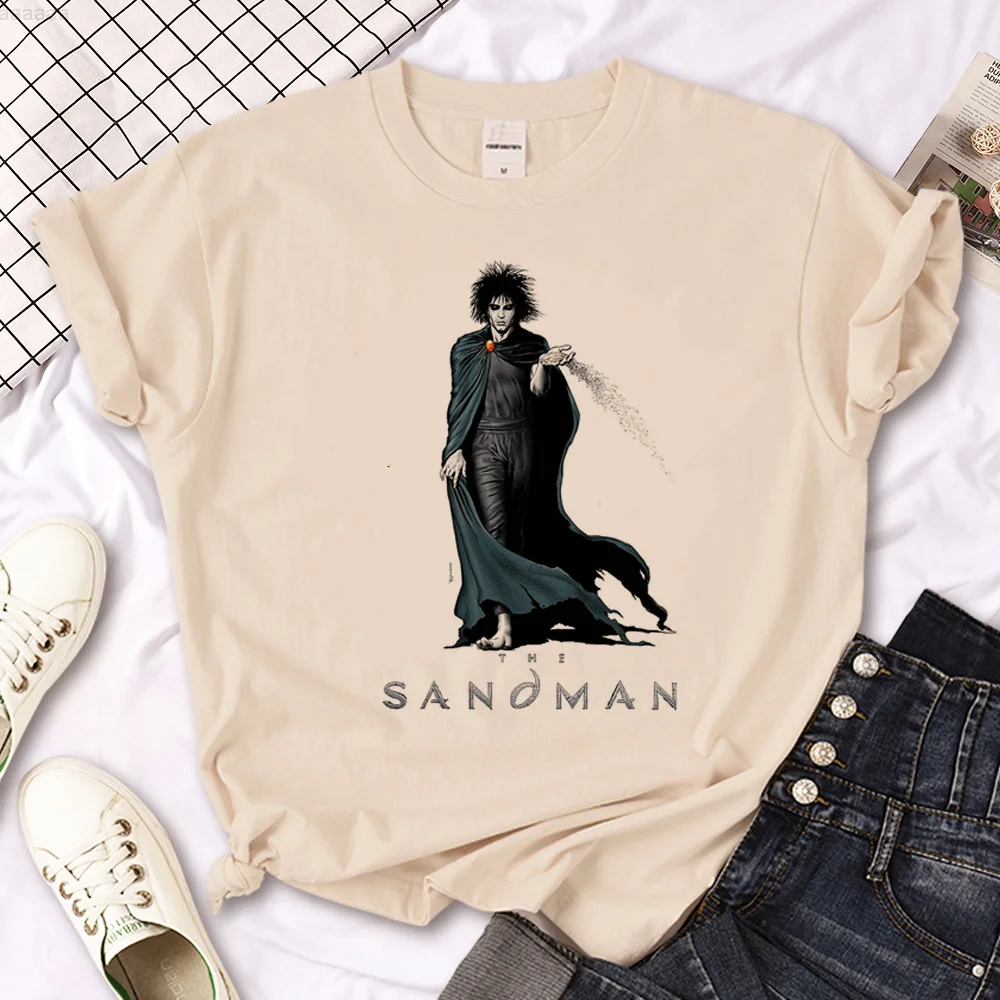 Футболка Sandman женская с японской мангой Y2K, дизайнерская комиксная одежда в стиле Харадзюку