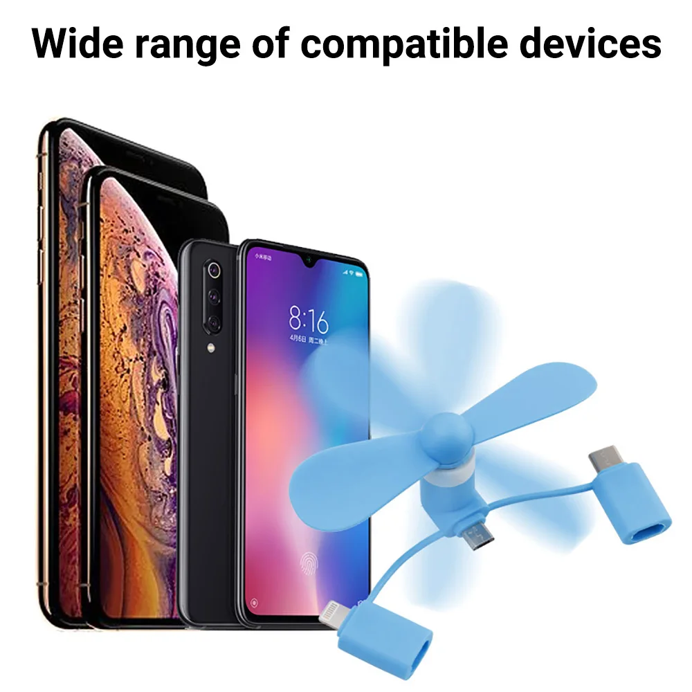 창의적인 미니 휴대용 마이크로 팬, 휴대폰 미니 팬, 충전식 보조배터리 쿨링 팬, USB 가젯 팬, 타입-C 안드로이드용 테스터 팬