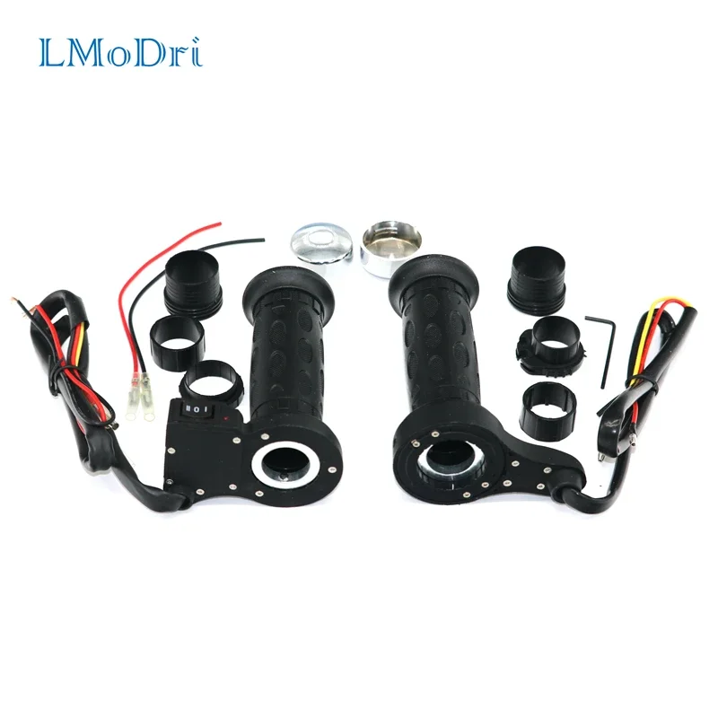 

LMODRI Бесплатная доставка, 1 пара, мотоциклетные Запчасти для модификации с электрическим подогревом, горячая рукоятка 7/8 дюйма, 22 мм, Нагреватель ручек