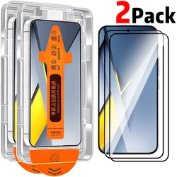Easy Install Anti - Shatter Tempered Glass Screen Protector, Dust - Free Film for POCO F8 Ultra (2Pack)