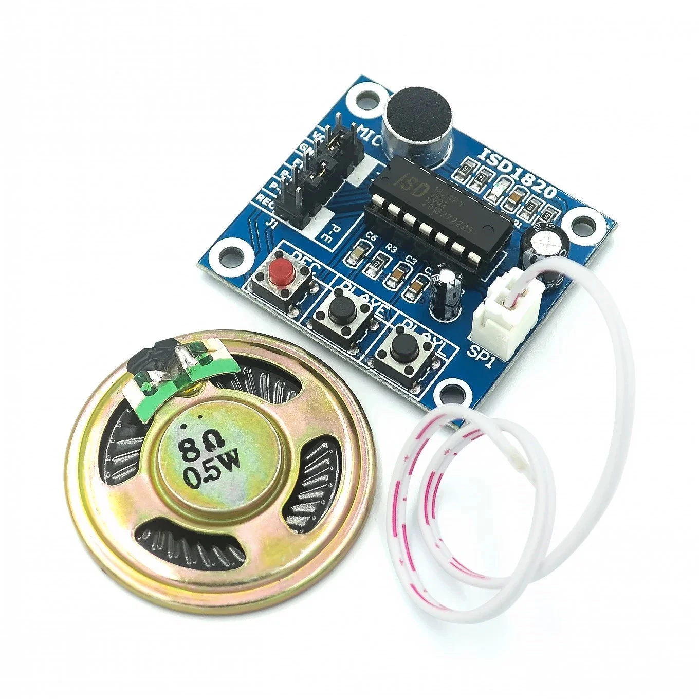 1 Stuks Isd1820 Voice Opname Recorder Module Met Microfoon Geluid Audio ...