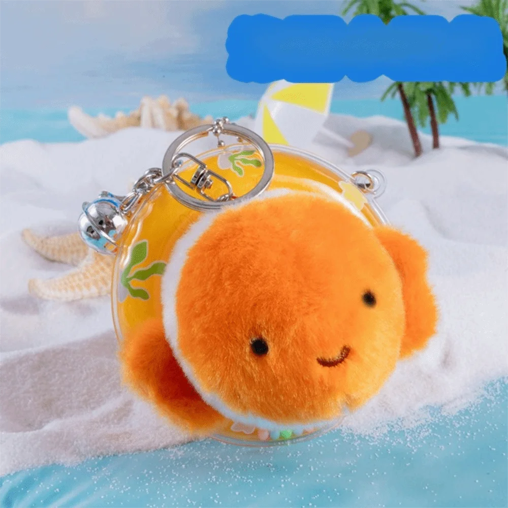 Cute Kawaii Ocean Animal Plush Keychain Seahorse Soft Fluffy Sea Turtle Keyring Simulation Fish Dolphin Plush Doll Children - AliExpress