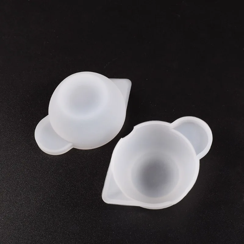 실리콘 몰드 혼합 컵 디펜서, DIY 에폭시 송진 쥬얼리 제작 도구, 측정 컵 금형, 수제 색상 변조, 6 개