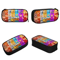 Large-capacity Pencil Case Stumble Guy Office Supplies Double Layer Pencil Box Girl Make Up Bag Suprise Gift 2