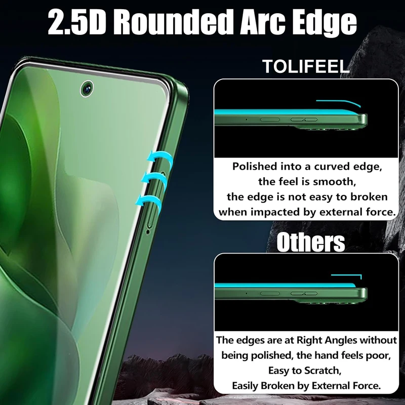 Ultra-Clear Tempered Glass Screen Protector - 9H Hardness, HD Transparency