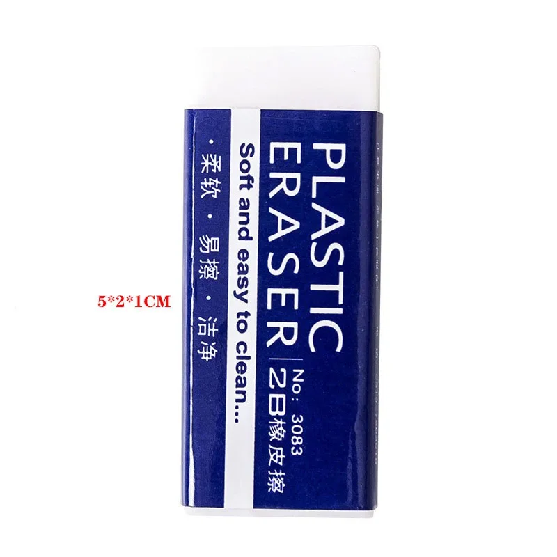 10pcs Exam Eraser Pencil Writing Wipe Clean Leave No Marks Soft Do Not Hurt Hands Primary School Creative Stationery