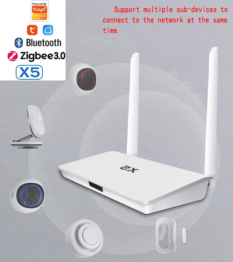 2-in-1 Tuya 스마트 홈 Zigbee 3.0 Bluetooth 다중 모드 게이트웨..