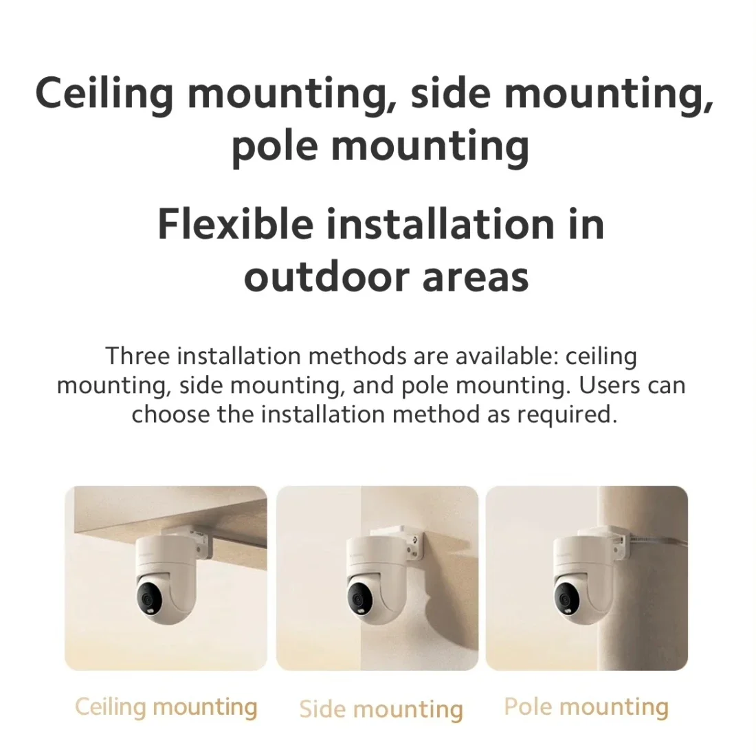 Smart Wifi Camera XIAOMI Outdoor Camera CW300 2.5K Full Color Sound Light Warning