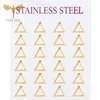 12 Pairs Lot Hollow Triangle Geometric Earring Wholesale Stainless Steel Jewelry For Women Ear Piercing Studs Accessories Gifts 6