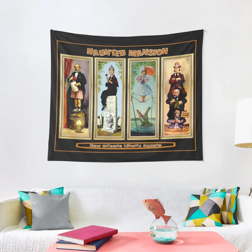 

HAUNTED MANSION : Vintage New Orleans Liberty Square Prints. Tapestry On The Wall Wall Mural Decoration Room Tapestry