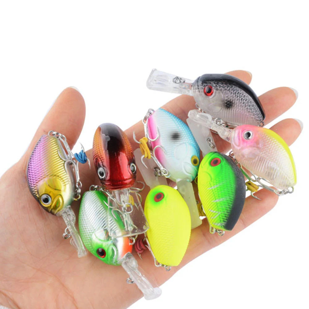 

1pcs 60mm 7g Crank Fishing Lure Wobbler Floating Artificial plastic Hard Bait Trout Crankbait Bass Pike Japan Fishing Tackle