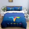 T-Tesla Logo Print Bedding Sets Exquisite Bed Supplies Set Duvet Cover Bed Comforter Set Bedding Set Luxury Birthday Gift 1