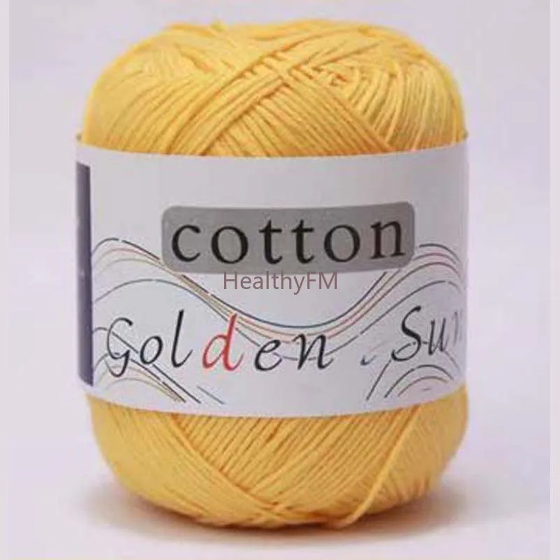 50g/Ball Knit 100% Cotton Mercerized Embroidery Crochet Knitting DIY Yarn Crocheting Bag Crafts Christmas WY75 2