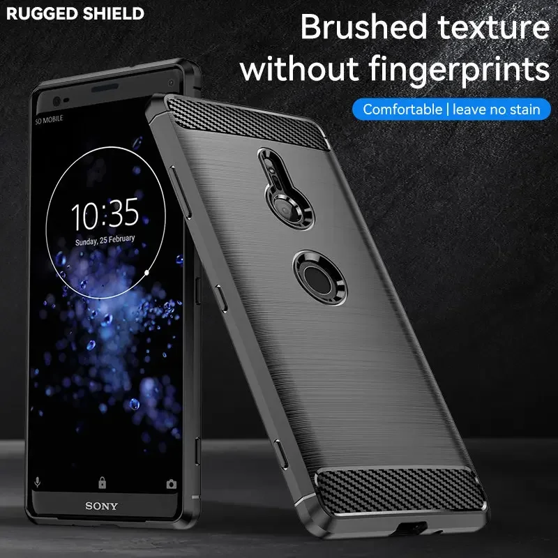 Carbon Fiber Texture Shockproof Protective TPU Case