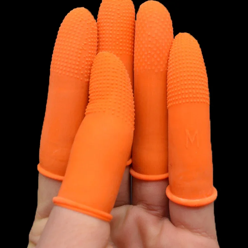 S/M/L Disposable Finger Cover Anti-static Fingertips Protector Gloves Rubber Home Non-slip Cleaning Tools Industry Finges Cots disposable gloves protective gloves cleaning gloves disposable finger covers antistatic gloves