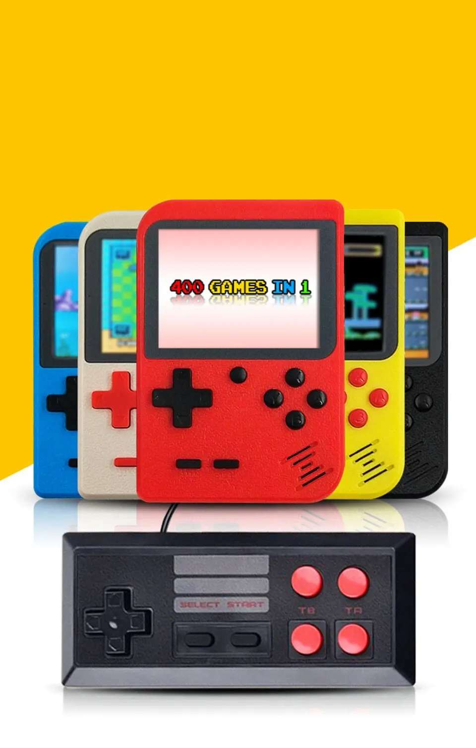 Mini Console De Jeux Vintage Brick Game 2 En 1 HP 73 | Portable Grise D'occasion
