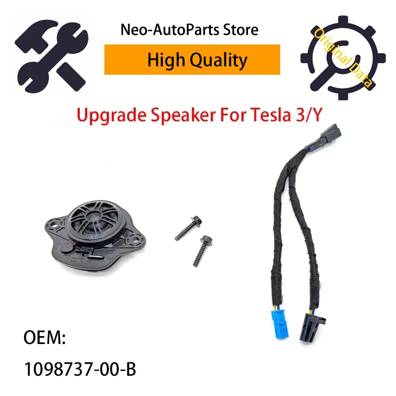 Center Dashboard Dash Passive Speaker Tweeter 25MM 1098737-00-B Upgrade For Tesla Model 3 Y-109873700B