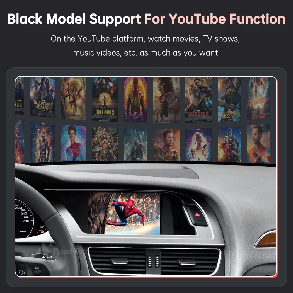 Wireless  Carplay for Audi A4 A5 Q5 2009-2015, with Android Auto Interface AirPlay Mirror Link YouTube Car Play Functions — view 5