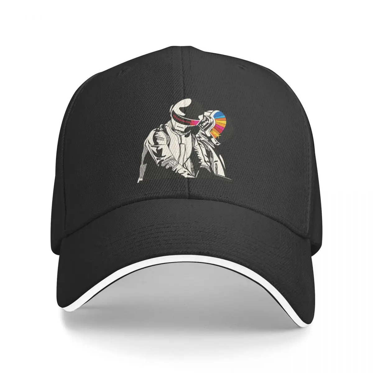 

COLOR Helmet Daft Punk Electronic Music Band Cycling Cap Sun Visor Hip Hop Caps Cowboy Hat Peaked Hats